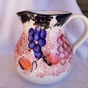 Ceramic hand painted  water picture made in Italy